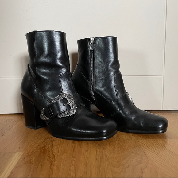 NIB Coach Western Buckle Bootie - Picture 1 of 6